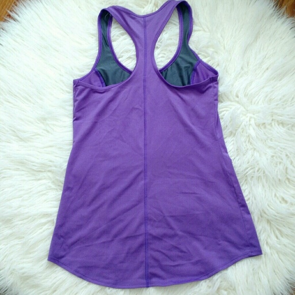 Champion Purple Black Racerback Workout Tank Top sz small - Picture 7 of 7